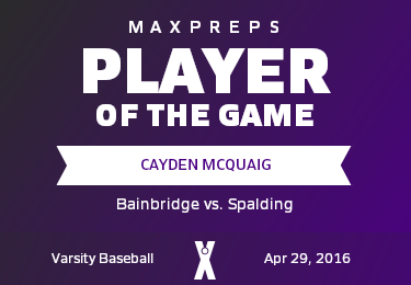#17 Cayden McQuaig Player of the Game badge