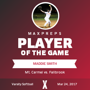 #2 Maddie Smith Player of the Game badge