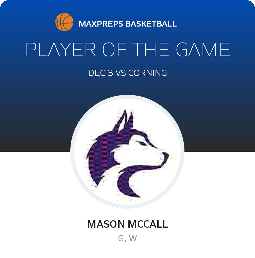 #1 Mason McCall Player of the Game badge