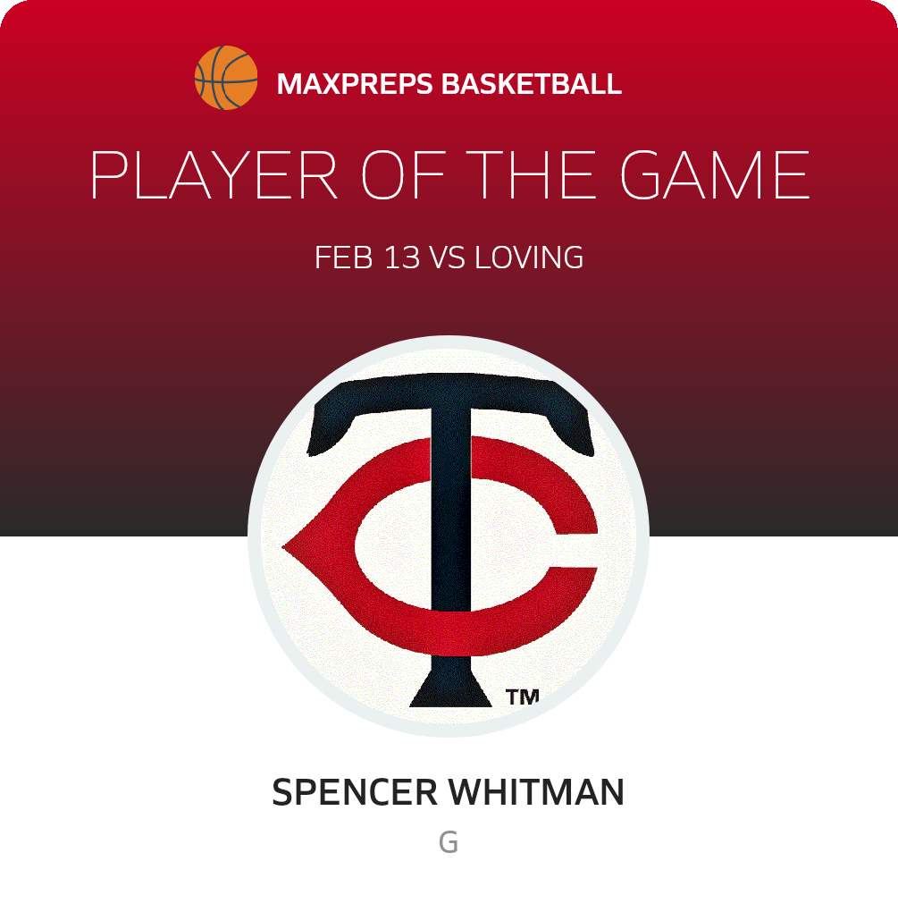 #00 Spencer Whitman Player of the Game badge
