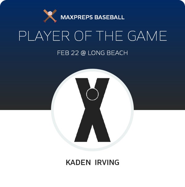 #2 Kaden Irving Player of the Game badge