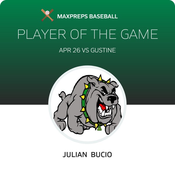 #1 Julian Bucio Player of the Game badge
