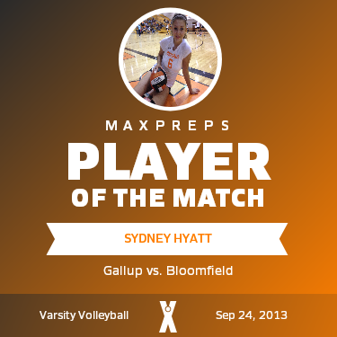#6 Sydney Hyatt Player of the Game badge