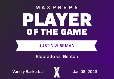#50 Justin Wiseman Player of the Game badge