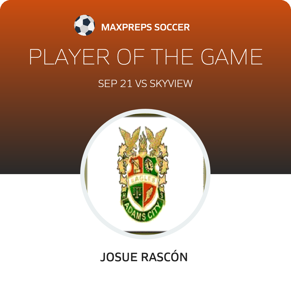 #18 Josue Rascón  Player of the Game badge