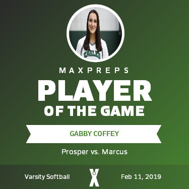 #10 Gabby Coffey Player of the Game badge