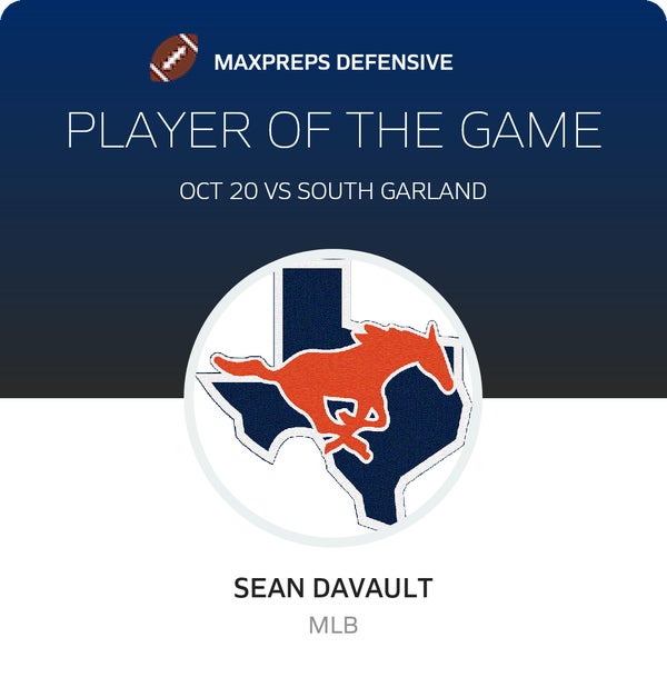 #22 Sean Davault Player of the Game badge