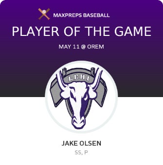 #4 Jake Olsen Player of the Game badge