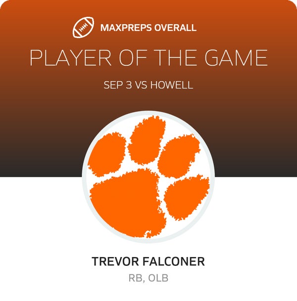 #3 Trevor Falconer Player of the Game badge