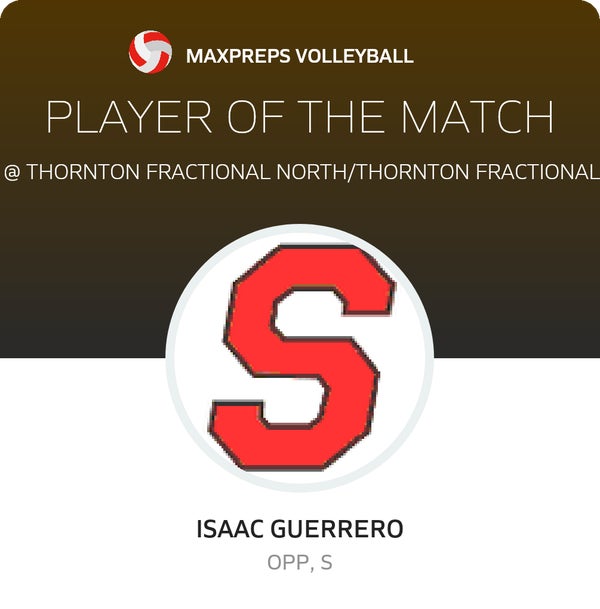 #5 Isaac Guerrero Player of the Game badge