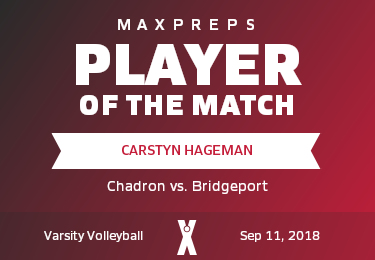 #23 Carstyn Hageman Player of the Game badge