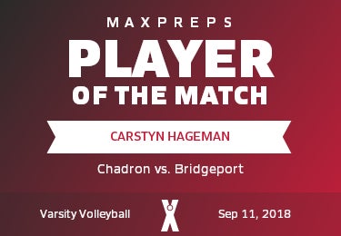 #23 Carstyn Hageman Player of the Game badge