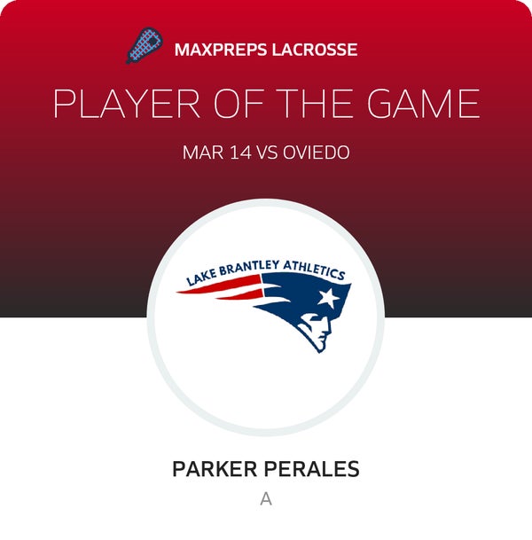 #5 Parker Perales Player of the Game badge