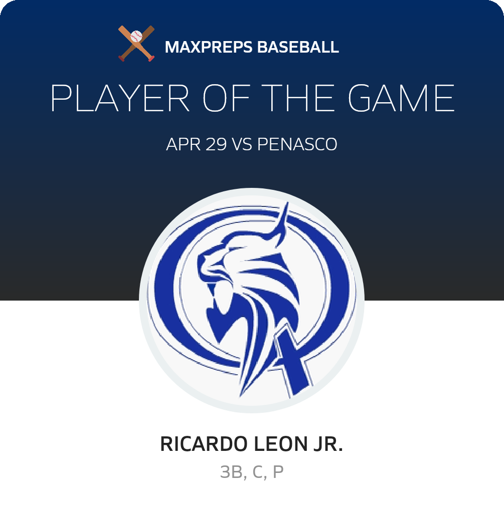 #14 Ricardo Leon Jr. Player of the Game badge