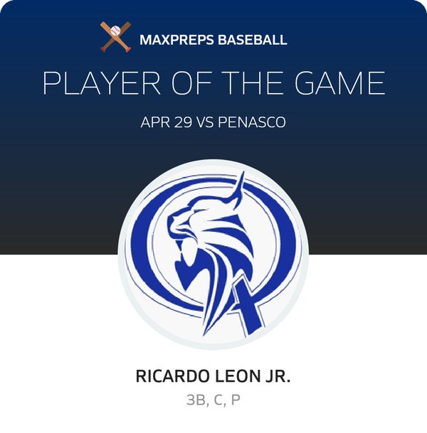 #14 Ricardo Leon Jr. Player of the Game badge