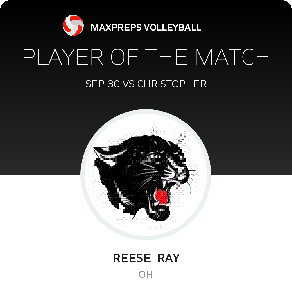 #22 Reese  Ray Player of the Game badge