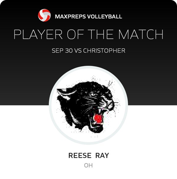 #22 Reese Ray Player of the Game badge