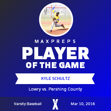 #15 Kyle Schultz Player of the Game badge