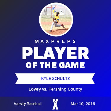 #15 Kyle Schultz Player of the Game badge