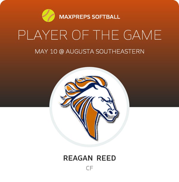 #12 Reagan Reed Player of the Game badge