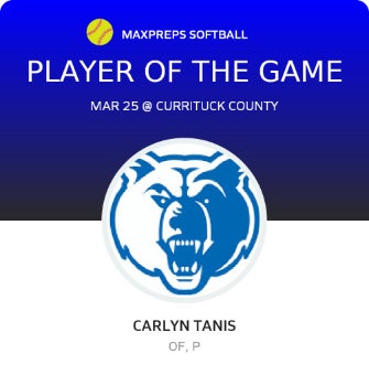 #4 Carlyn Tanis Player of the Game badge