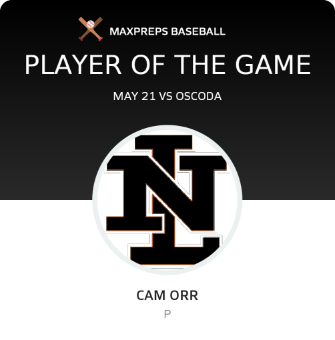 #11 Cam Orr Player of the Game badge