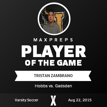 #0 Tristan Zambrano Player of the Game badge