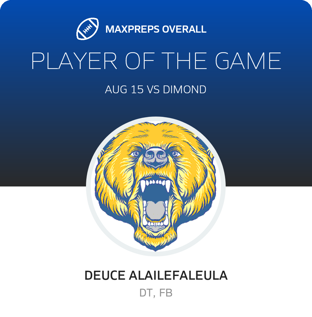 #2 Deuce Alailefaleula Player of the Game badge