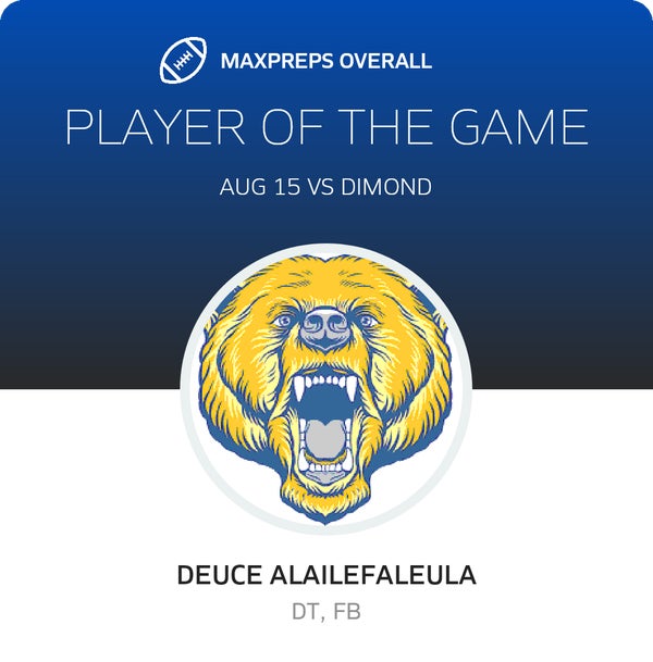 #2 Deuce Alailefaleula Player of the Game badge