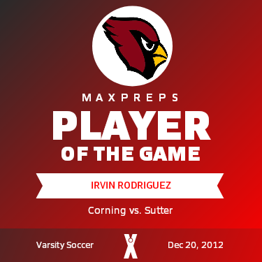 #14 Irvin Rodriguez Player of the Game badge
