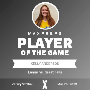 #13 Kelly Anderson Player of the Game badge