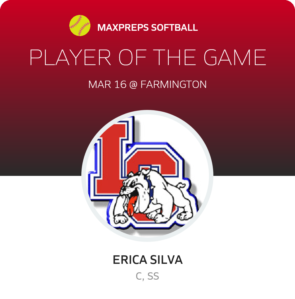 Erica Silva Player of the Game badge