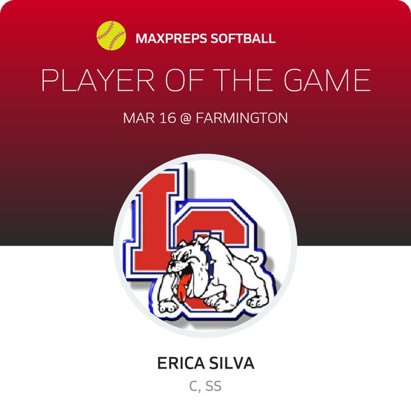 Erica Silva Player of the Game badge