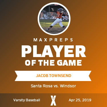 #8 Jacob Townsend Player of the Game badge