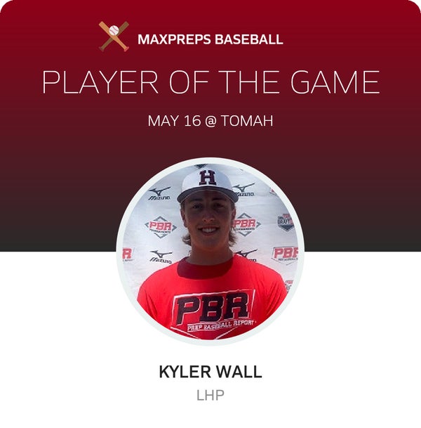 #24 Kyler Wall Player of the Game badge