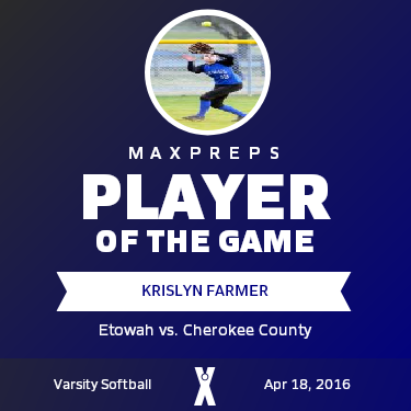 #13 Krislyn Farmer Player of the Game badge