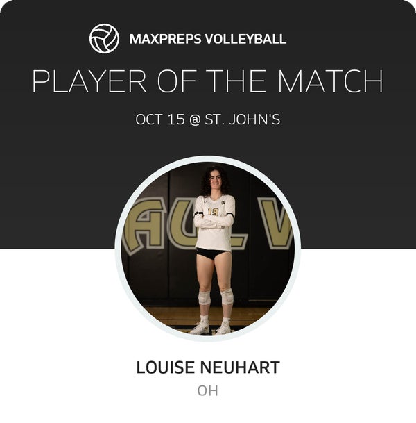 #19 Louise Neuhart Player of the Game badge