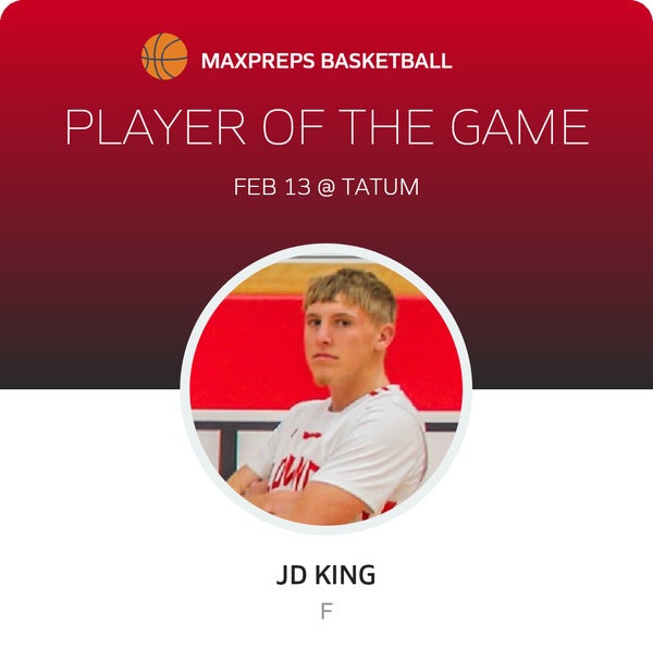#20 JD King Player of the Game badge