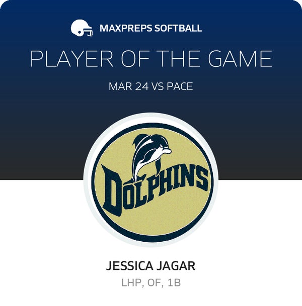 #1 Jessica Jagar Player of the Game badge