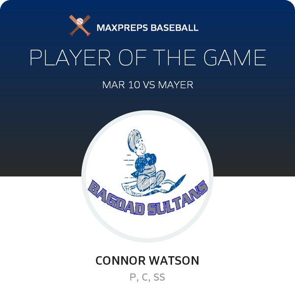 #11 Connor Watson Player of the Game badge