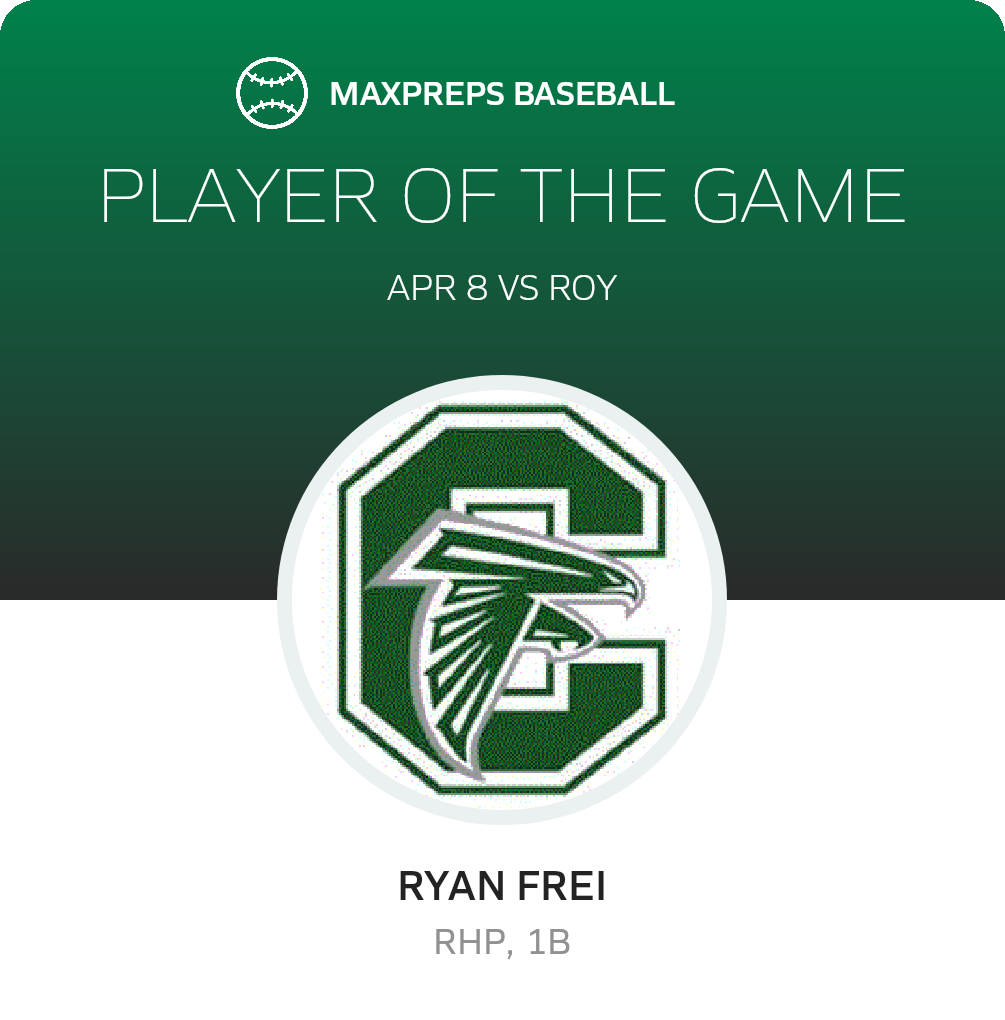 #11 Ryan Frei Player of the Game badge