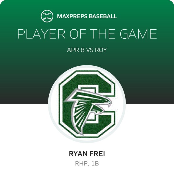 #11 Ryan Frei Player of the Game badge