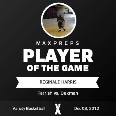 #10 Reginald Harris Player of the Game badge