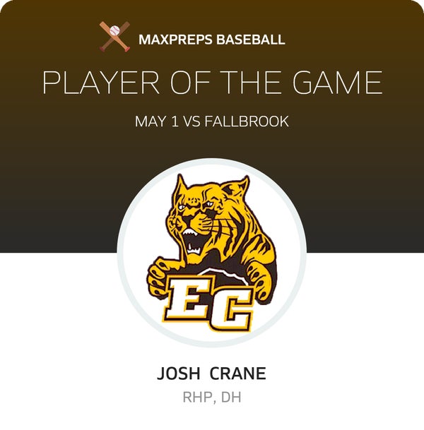 #45 Josh Crane Player of the Game badge