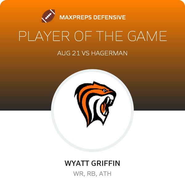 #2 Wyatt Griffin Player of the Game badge