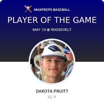 #23 Dakota Pruitt Player of the Game badge