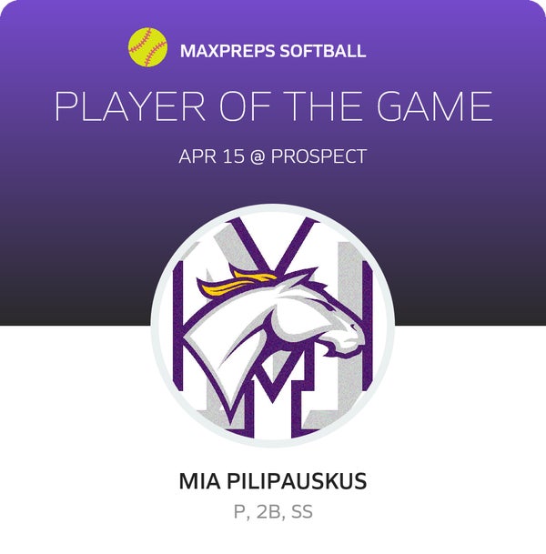 #16 Mia Pilipauskus Player of the Game badge