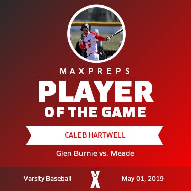 #22 Caleb Hartwell Player of the Game badge