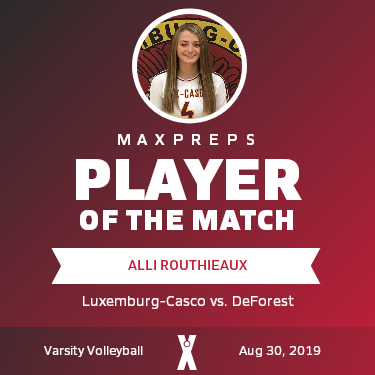 #4 Allison Routhieaux Player of the Game badge