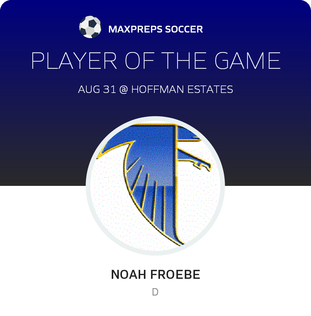 #17 Noah Froebe Player of the Game badge